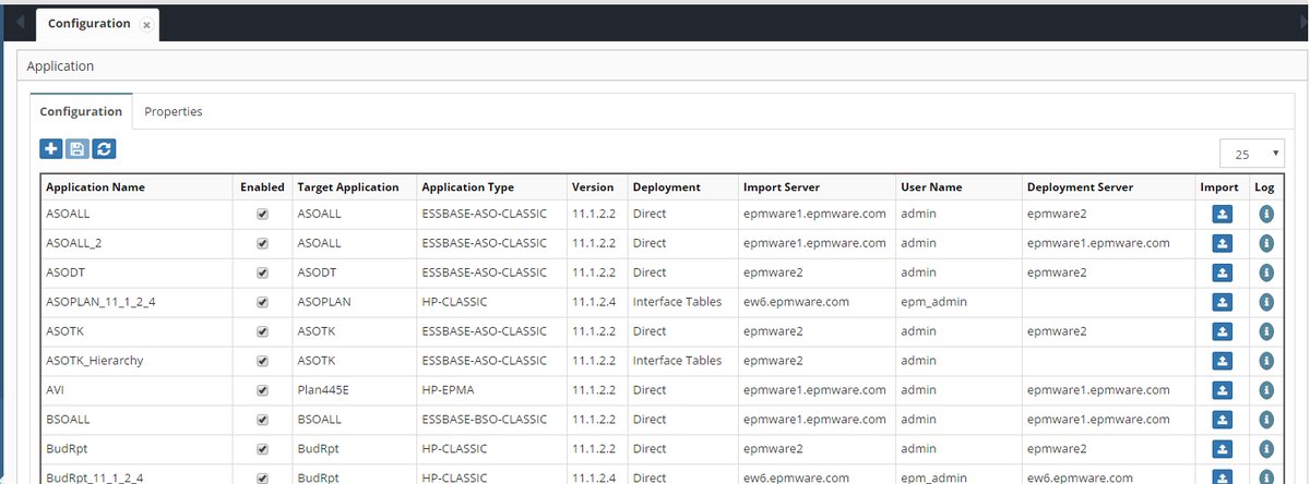 Application Configuration