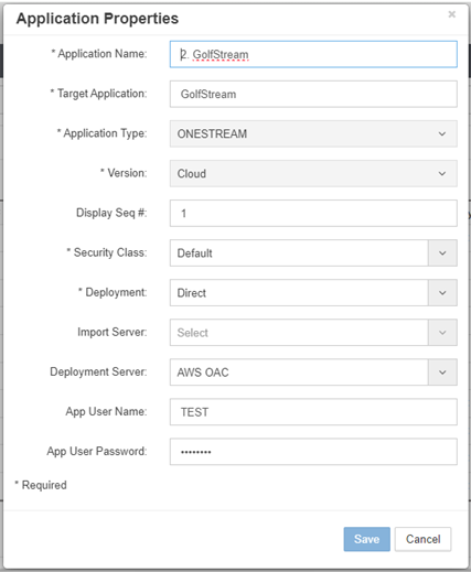 Application Properties